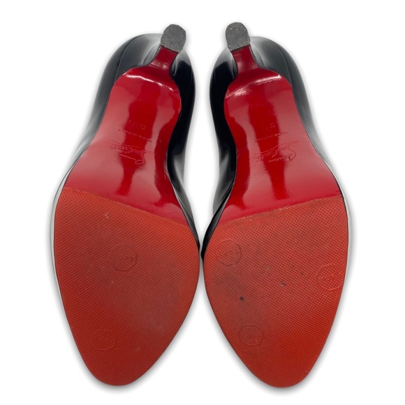 Christian Louboutin Patent Bianca Pumps 140 mm Size 34.5 - Picture 4 of 5